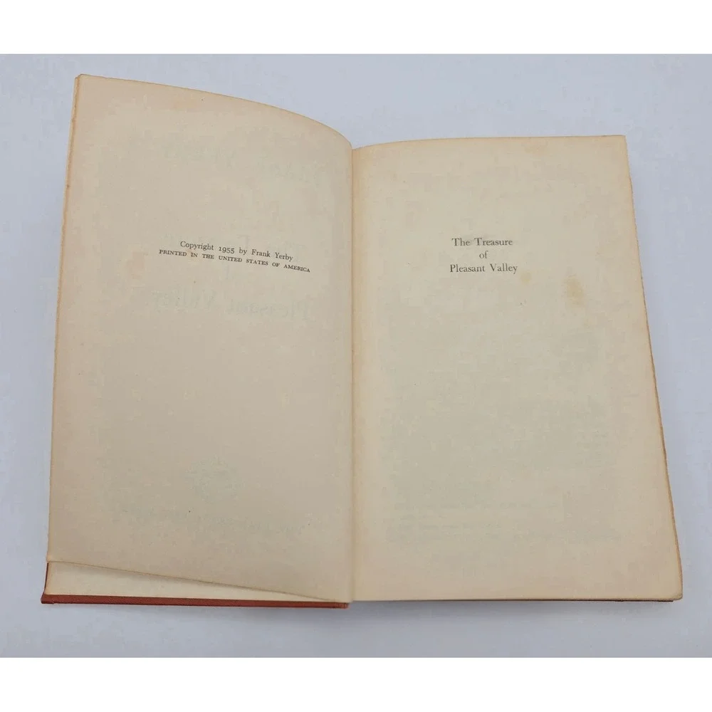 The Treasure of Pleasant Valley Frank Yerby 1955 First Edition Dial Press Book